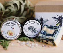 Load image into Gallery viewer, Muscle Balm, Hand Balm and Charcoal Soap Gift Pack
