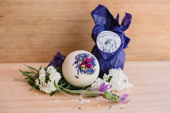 Bath bomb!  100% natural with honey and either lavender or French red clay