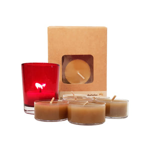 Glass Candle with Tealight Refill Bundle