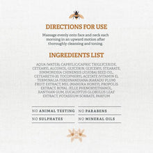 Load image into Gallery viewer, Nourishing Face Cream with Propolis, Royal Jelly &amp; Manuka honey!
