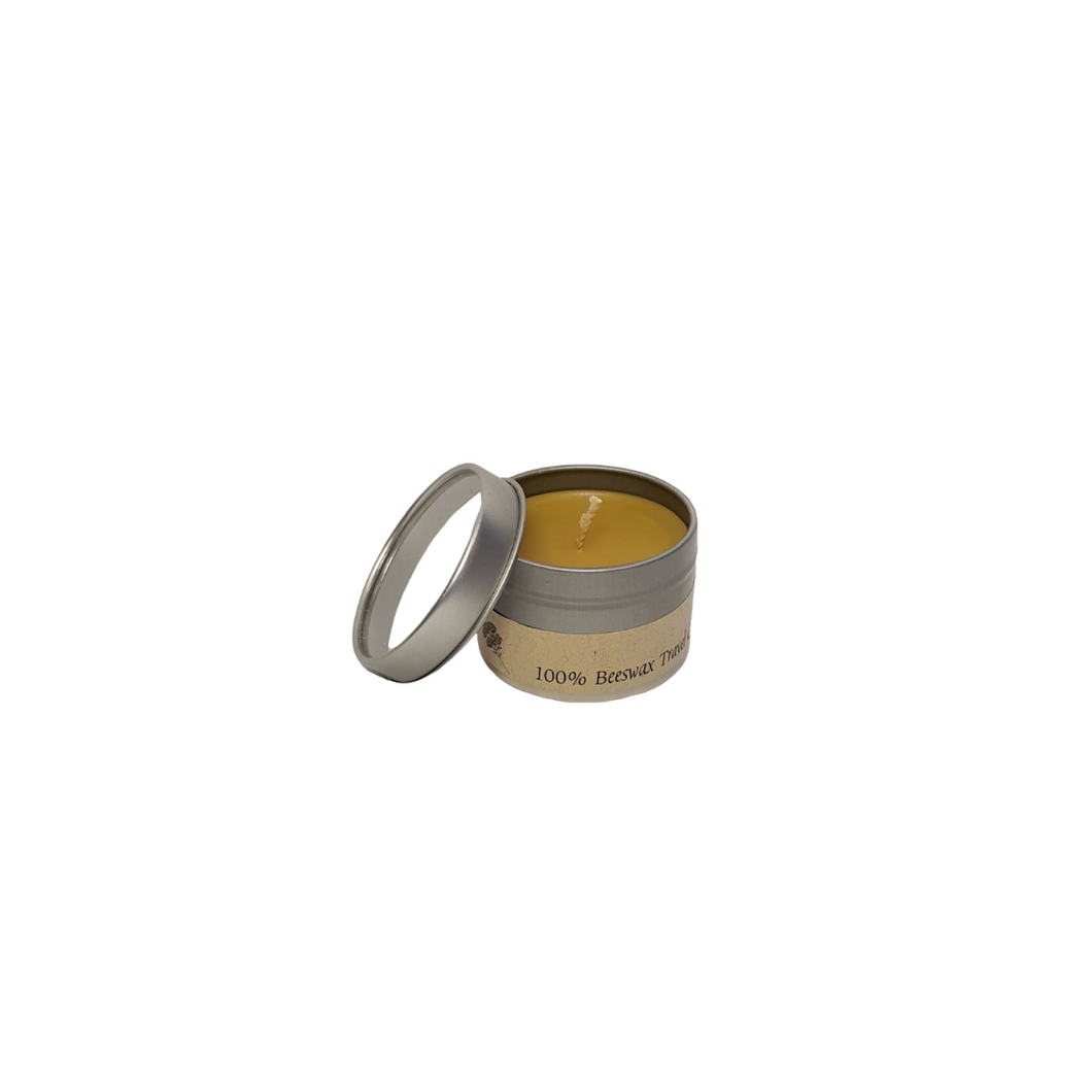 Travel tin candle